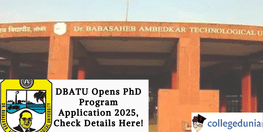 DBATU PhD Admissions 2025 Begins